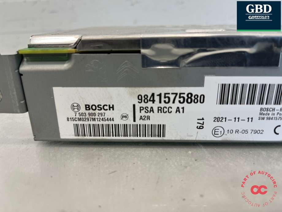 Bilstereo til Citroën Berlingo 2019-->> (Type III)  (16 849 413 80|)