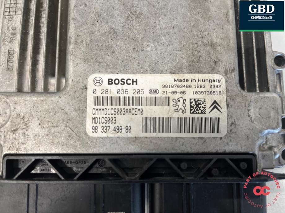 Styreenhet motor til Citroën Berlingo 2019-->> (Type III) (16 384 283 80|)