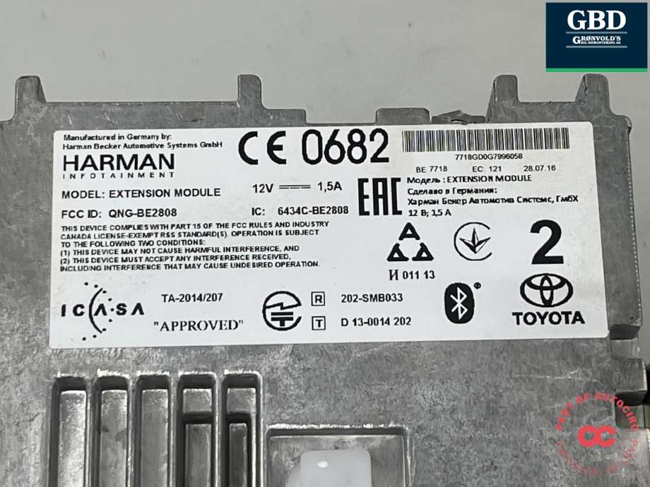 Bilstereo navigasjon til Toyota Hilux 2016-2020  (861400K620|)