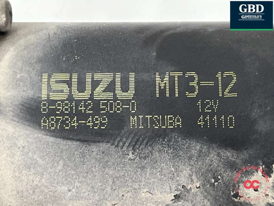 Viskeroverføring til Isuzu D-Max 2012-2017 (Type II, Fase 1) (8980493670|8981425080|)