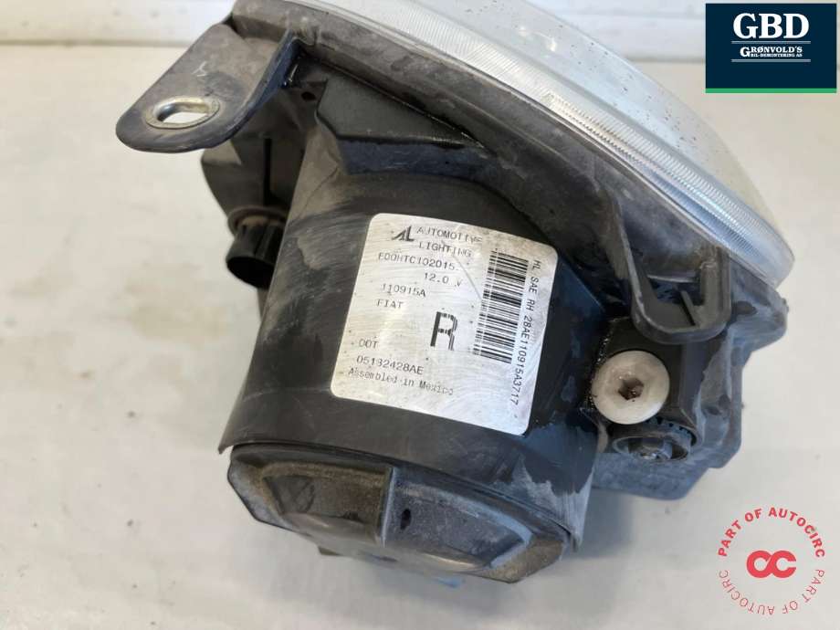 Frontlykt høyre halogen til Fiat 500 2008-2020 (5182428AE|)