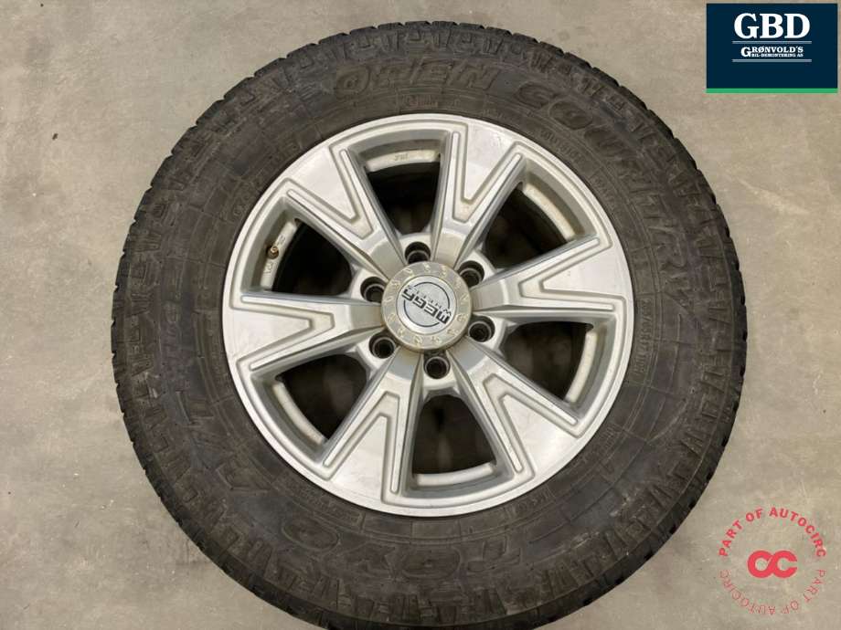 Hjulsett aluminium sommer til Isuzu D-Max 2012-2017 (Type II, Fase 1) (TOYO A/T PLUS OPEN CONTRY|255-65-R17 110H|PROD 4518|17X7|5J)