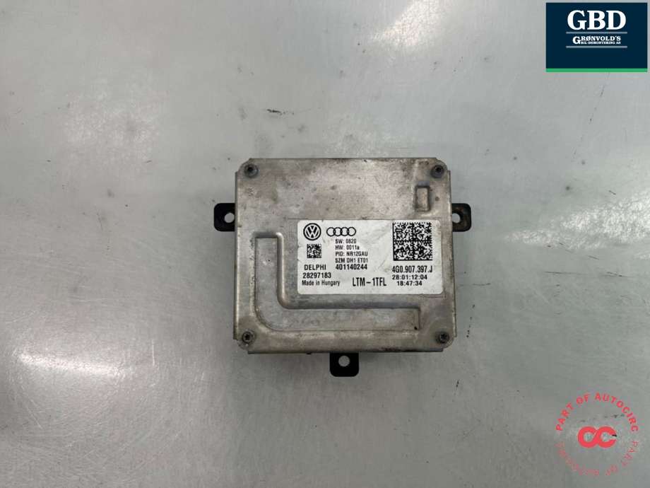 Styreenhet xenon/ballast til Audi A7, 2010-2014 (Type I, Fase 1)  (4G0 907 697 F)