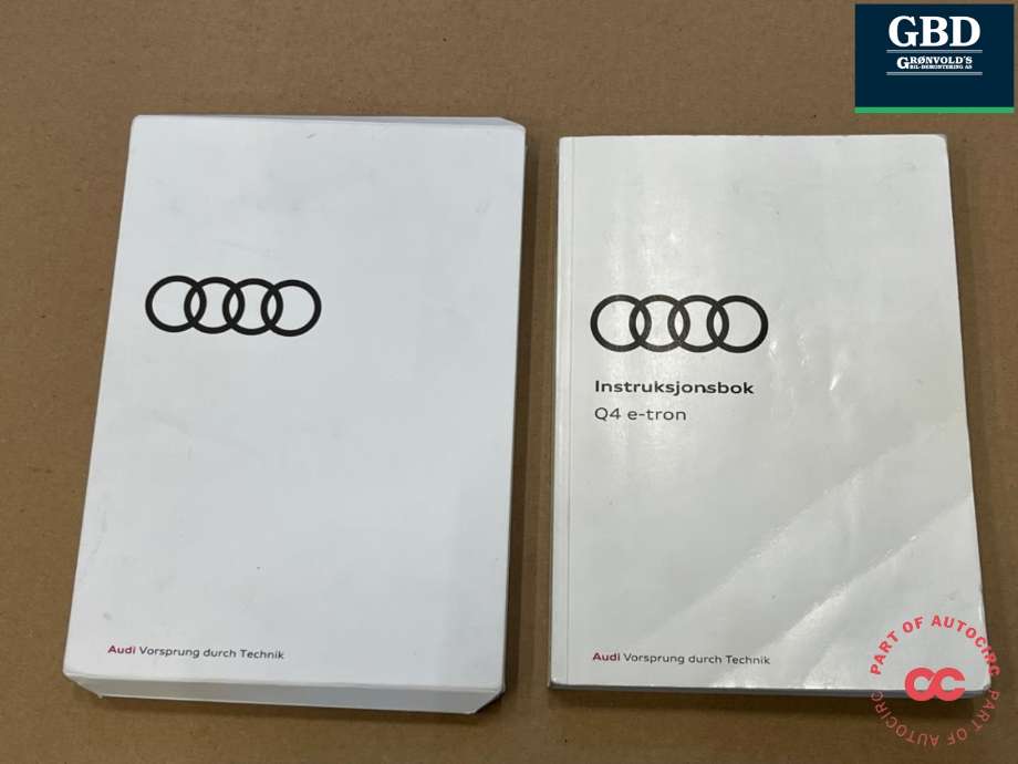 Instruksjonsbok til Audi Q4 e-tron 2021-->> (NO PART ID|)
