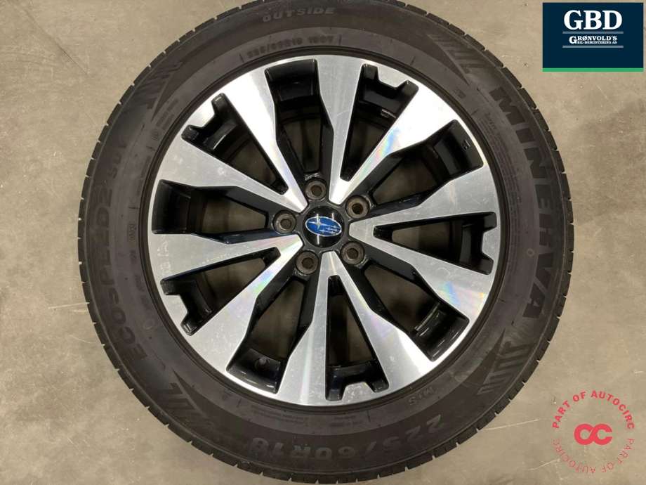 Hjulsett aluminium sommer til Subaru Outback 2015-2020 (Type V)  (MINERVA ECOSPEED2|225-60R18 100V|PROD 4823  4|3-5|3 MM|18X7J ET55)