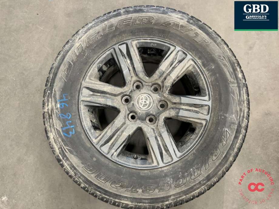 Hjulsett aluminium sommer til Mitsubishi Pajero 2000-2006 (Type III)  (BRIGDESTONE DUELER A/T|265-65R17 112S|PROD 0322   4|2-5|1MM|17X7|5J ET30)