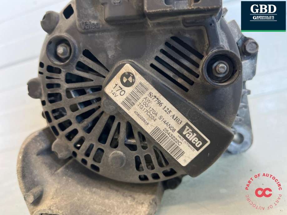 Dynamo diesel til BMW X5 2007-2013 (E70) (E70) (12 31 7 796 125|12 31 7 801 173|)