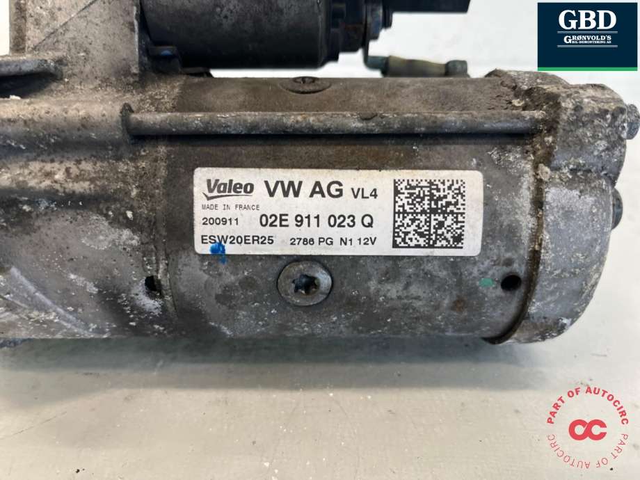 Starter diesel til VW Passat 2011-2015 (B7) (B7) (02E 911 024 C|02E 911 024 H .02E 911 024 CX|02E 911 023 Q)