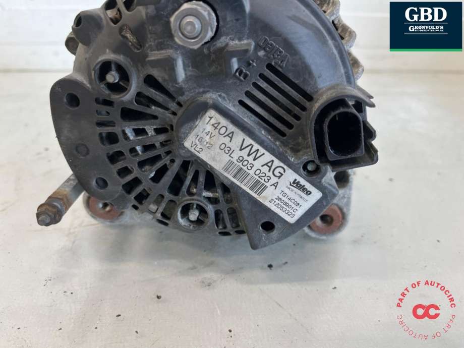 Dynamo diesel til VW Tiguan 2011-2016 (Type I, Fase 2) (03L 903 023|03L 903 023 X|03L 903 023 AX)
