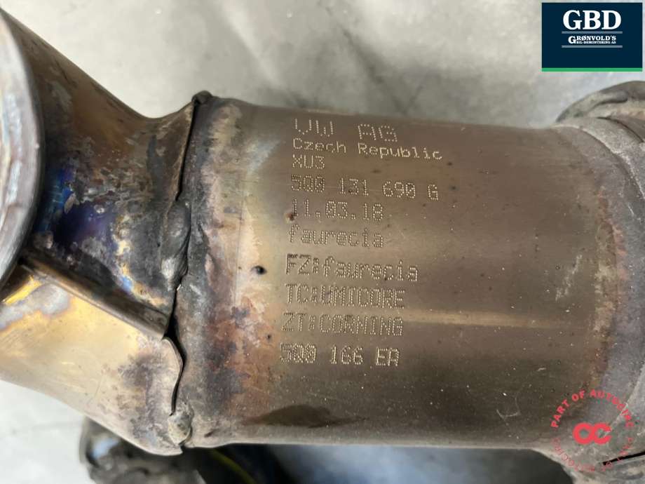 Katalysator til VW Passat 2015-2019 (Fase 1) (B8) (B8) (5Q0 254 501 HX|5Q0 131 690 G|)