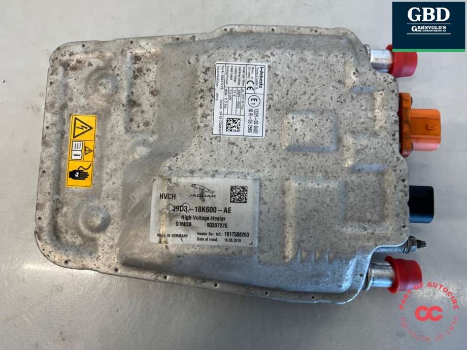 Varmeapparat PTC-heater til Jaguar I-PACE 2018-->> (T4K15566|J9D38D196AD|T4K11280| J9D318K600AE)
