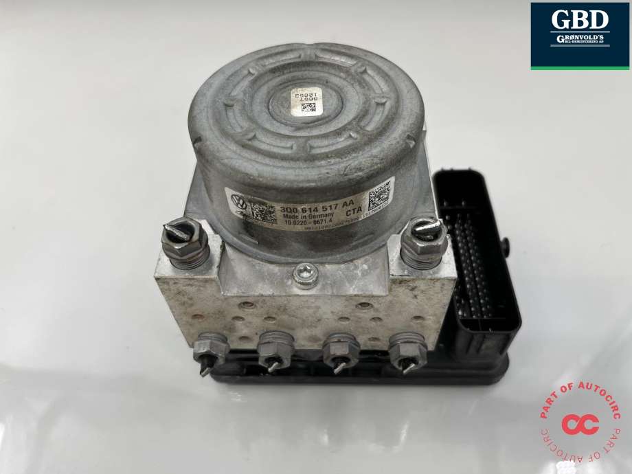 ABS sentral til VW Golf Sportsvan 2014-2018 (3Q0 614 517 AF|3Q0 614 517 AF BEF|3Q0614517AA)