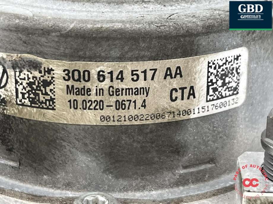 ABS sentral til VW Golf Sportsvan 2014-2018 (3Q0 614 517 AF|3Q0 614 517 AF BEF|3Q0614517AA)