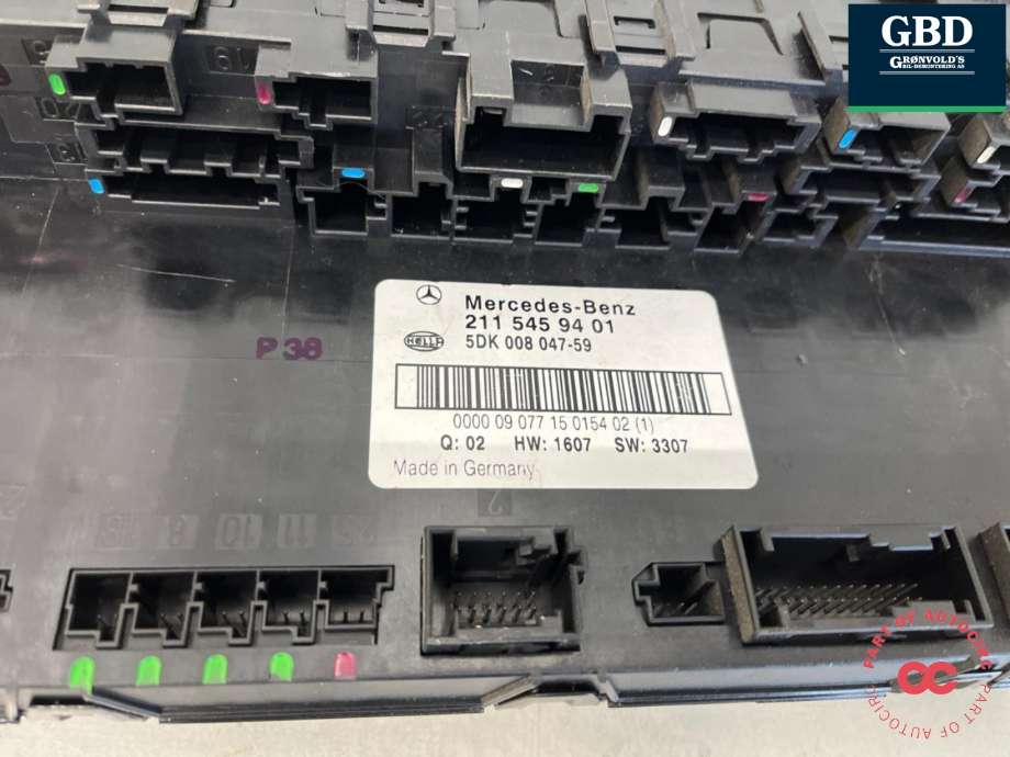 Styreenhet (SAM - Signal Acquisition Module) til Mercedes E-Klasse 2006-2009 (Fase 2) (W211) (W211) (A 211 545 85 32|A 211 545 65 32|)