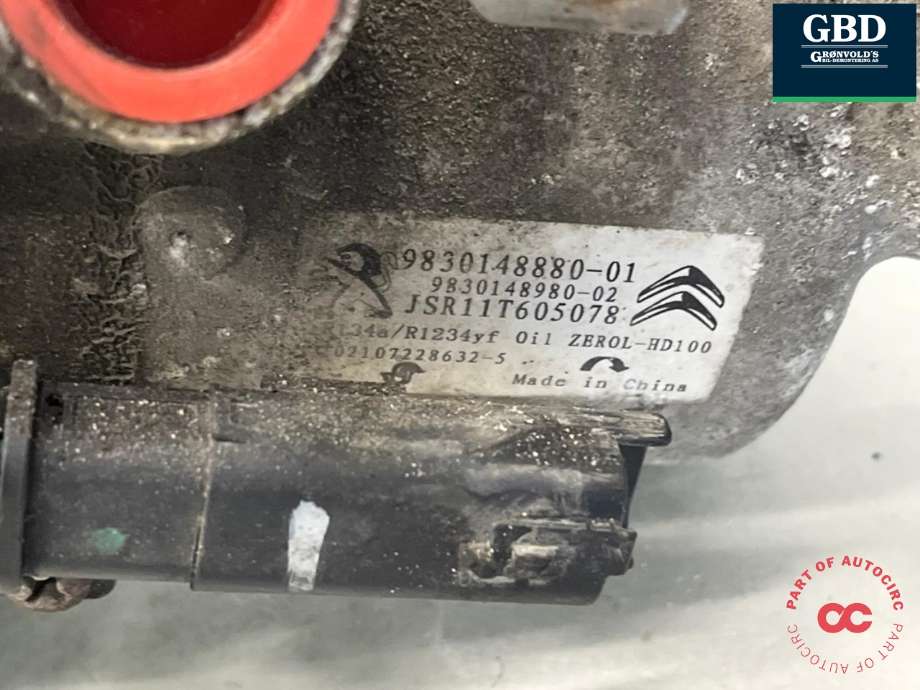 Aircondition kompressor til Peugeot Expert 2016-->> (Type III)  (98 301 488 80|16 364 629 80|)