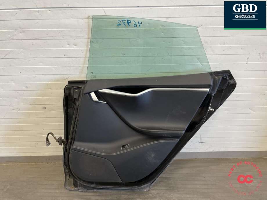 Dør høyre bak til Tesla Model S 2013-2016 (Fase 1)  (6006566-E0-F|1584772-E0-A . 6006566-E0-G|6006566-E0-H)