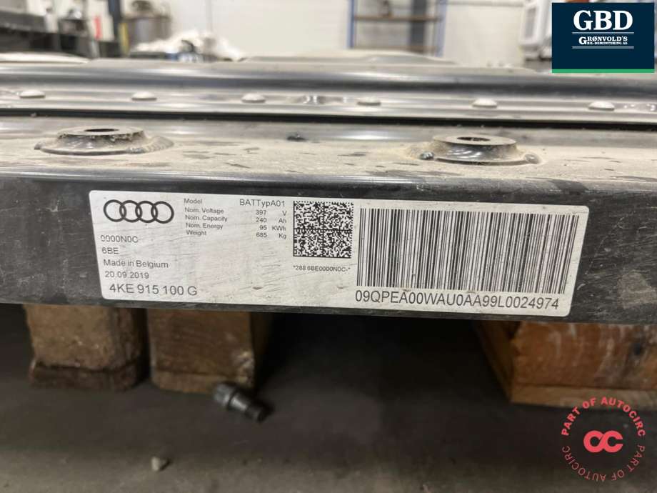 Batteripakke elbil til Audi e-tron 2018-->> (4KE 915 910 BE|)