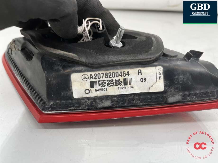 Baklykt høyre indre til Mercedes E-Klasse, Coupe/Cab 2009-2013 (Fase 1) (C207) (C207) (A 207 820 04 64|)