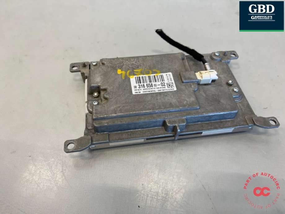 Bilstereo navigasjon skjerm til Opel Vivaro C 2020-->> (98 316 658 80|)