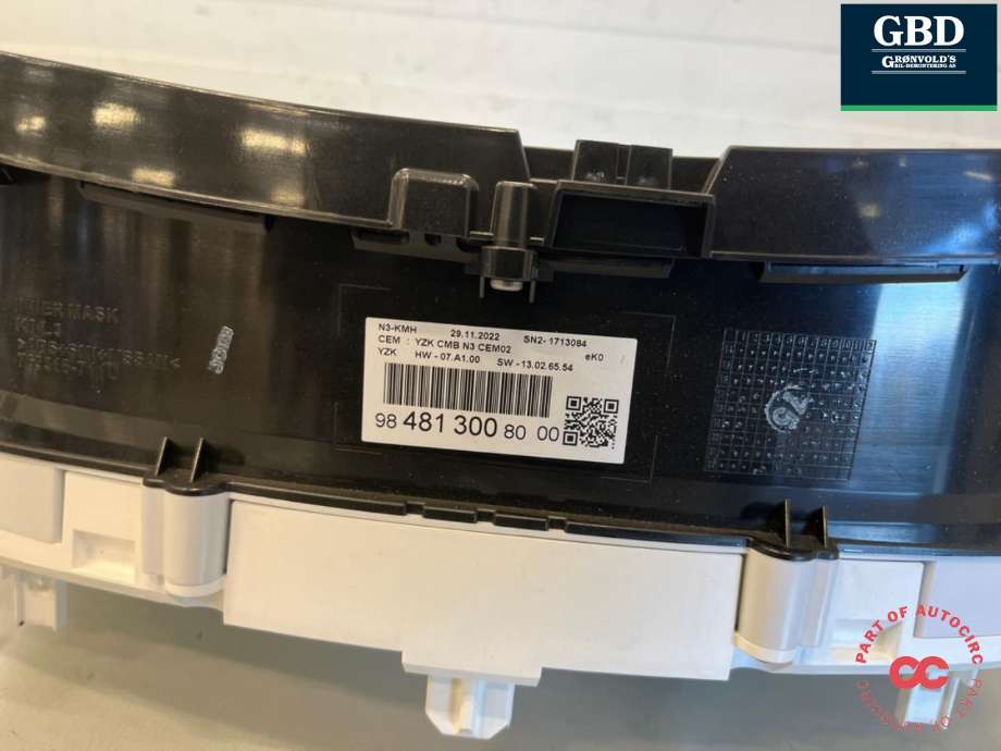 Instrumentpanel til Opel Vivaro C 2020-->>  (98 481 300 80|)