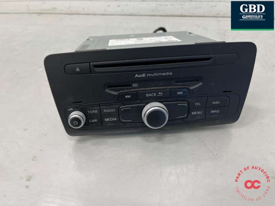 Bilstereo CD-veksler til Audi A1, 2010-2014 (Type I, Fase 1) (8X0 035 183 F)