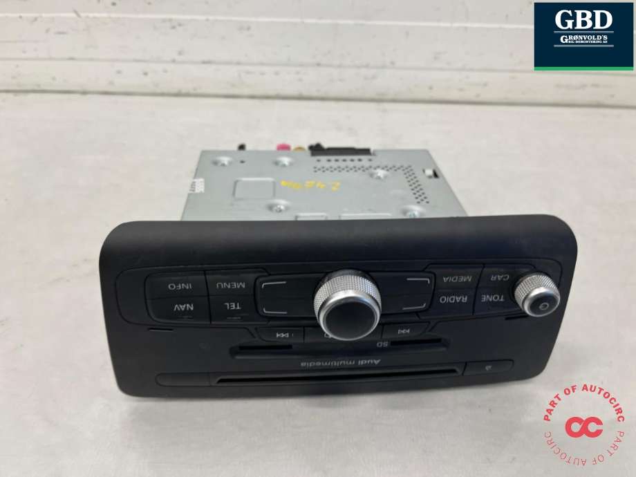 Bilstereo CD-veksler til Audi A1 2010-2014 (Type I, Fase 1) (8X0 035 183 F|8X0 035 183 FX|)