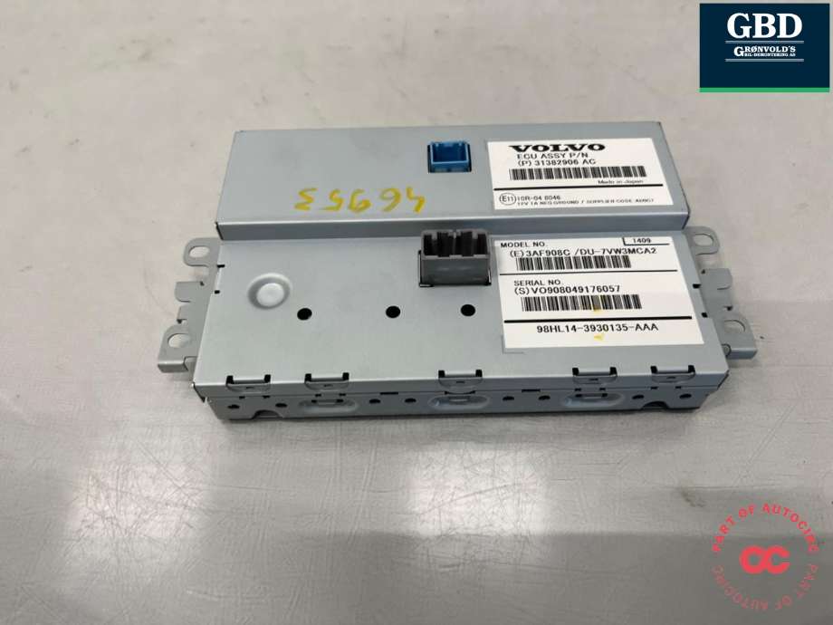 Bilstereo navigasjon skjerm til Volvo V40 2012-2019  (36011331|31382906AC|)