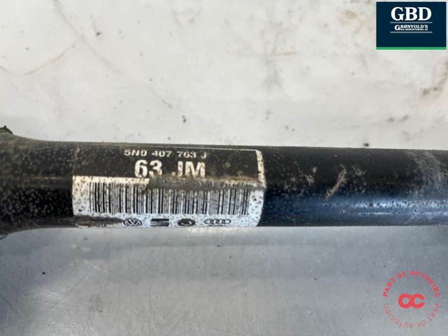Drivaksel venstre foran, diesel/automat til VW Tiguan 2011-2016 (Type I, Fase 2) (3Q0 407 271 CF|5N0 407 763 F|)