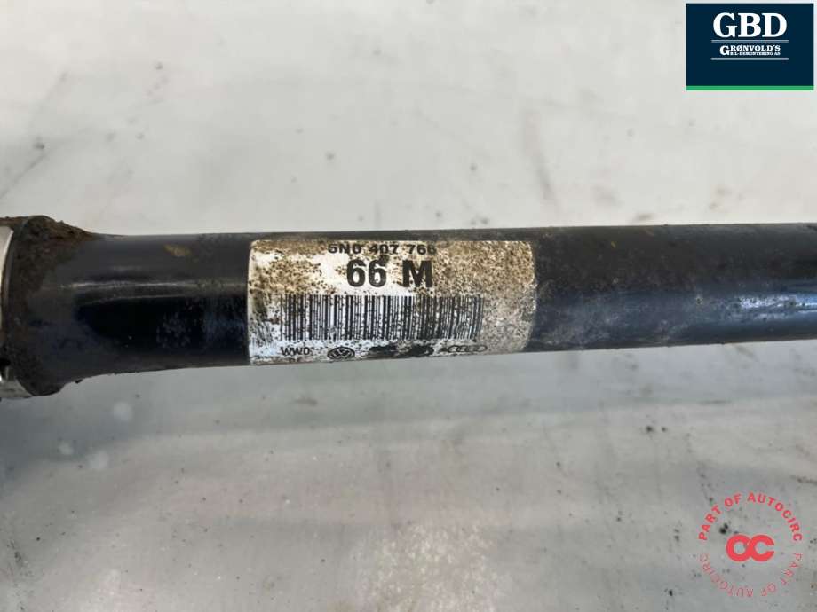 Drivaksel høyre foran, diesel/automat til VW Tiguan 2011-2016 (Type I, Fase 2) (5WA 407 272 R|5N0 407 766|5N0 407 766 X)
