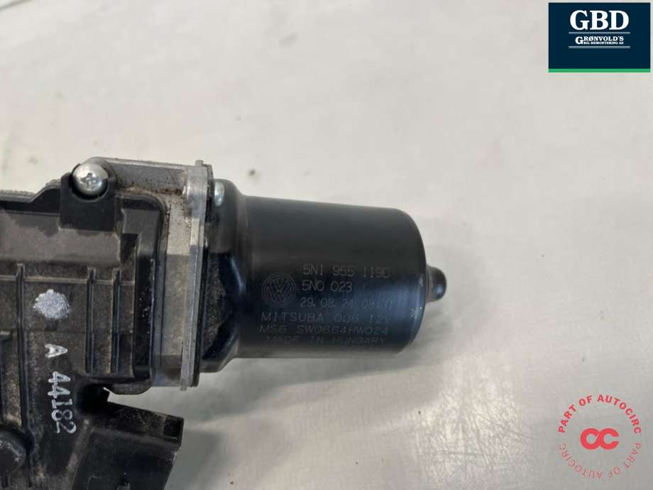 Viskermotor frontrute til VW Tiguan 2011-2016 (Type I, Fase 2)  (5N1 955 023 F|5N1 955 023 D|)