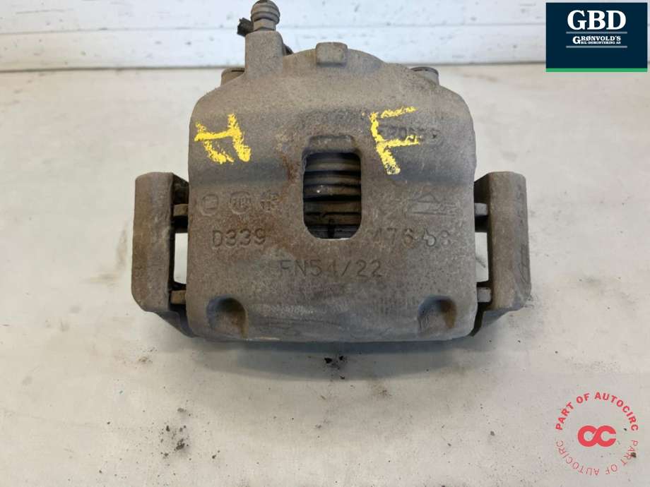 Bremsecaliper høyre foran til Fiat 500, 2008-2020 (68165984AB)