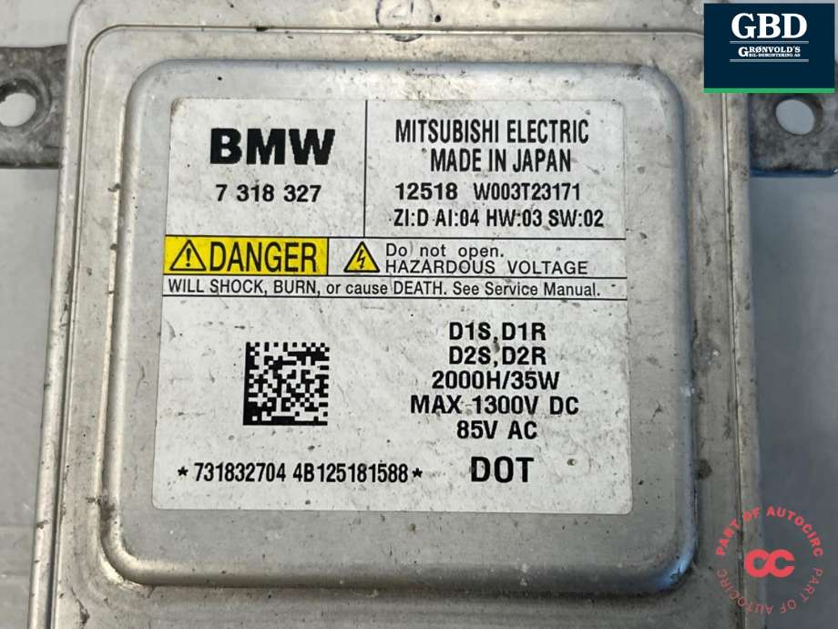 Styreenhet xenon/ballast til BMW 1-Serie 2011-2015 (Fase 1) (F20/F21) (F20/F21) (63 11 7 318 327|)