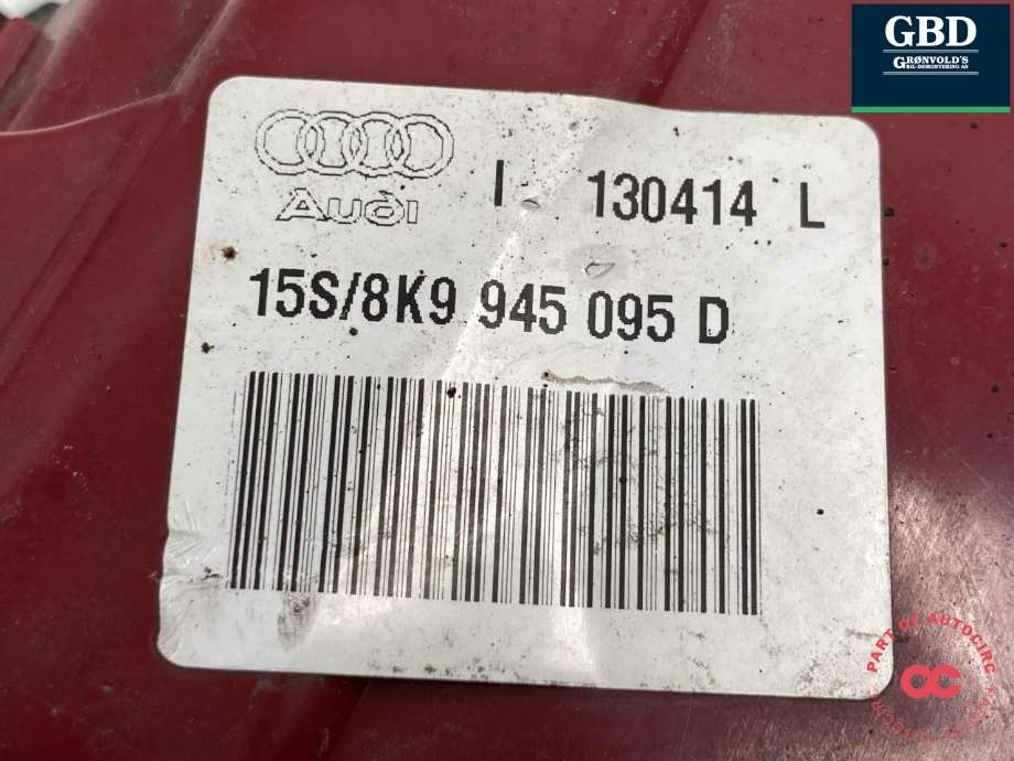 Baklykt venstre ytre til Audi A4, Allroad 2009-2016 (Type I) (B8) (B8) (8K9 945 095 D|)
