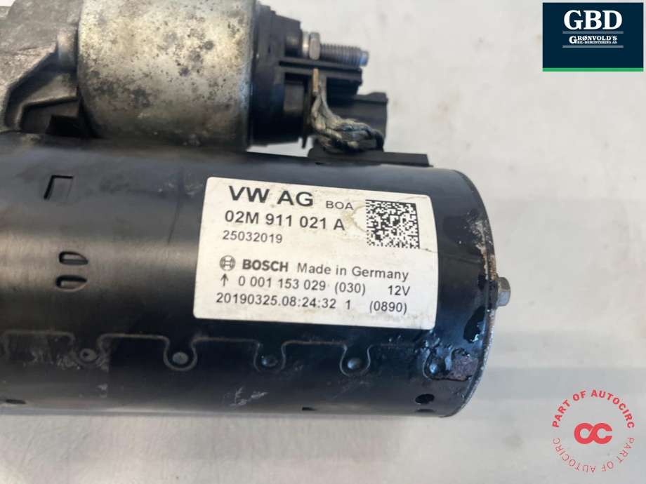 Starter diesel til VW Transporter / Caravelle 2015-2019 (T6) (T6) (02M 911 021 A|02M 911 021 AX|)