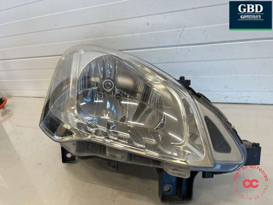 Frontlykt høyre halogen til Citroën Berlingo 2008-2015 (Type II, Fase 1)  (98 063 065 80|)