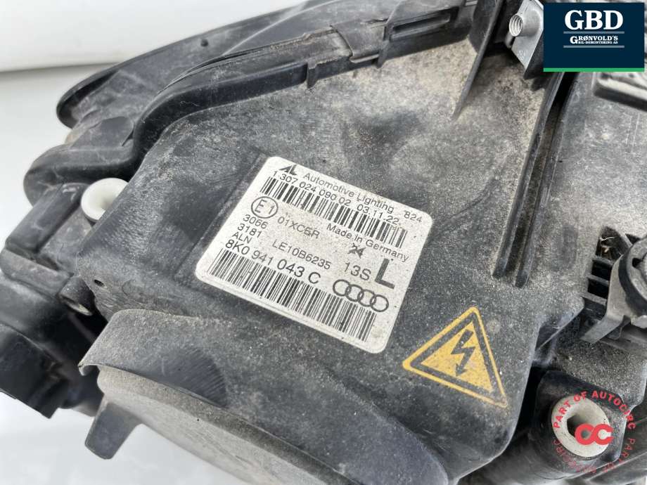 Frontlykt venstre xenon til Audi A4 2007-2014 (Type IV) (B8) (B8) (8K0 941 043 F|8K0 941 043 C|)
