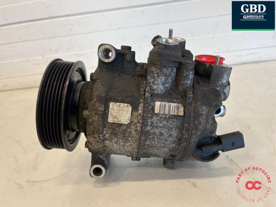 Aircondition kompressor til Audi A1, 2010-2014 (Type I, Fase 1) (DENSO|1K0 820 859 T)