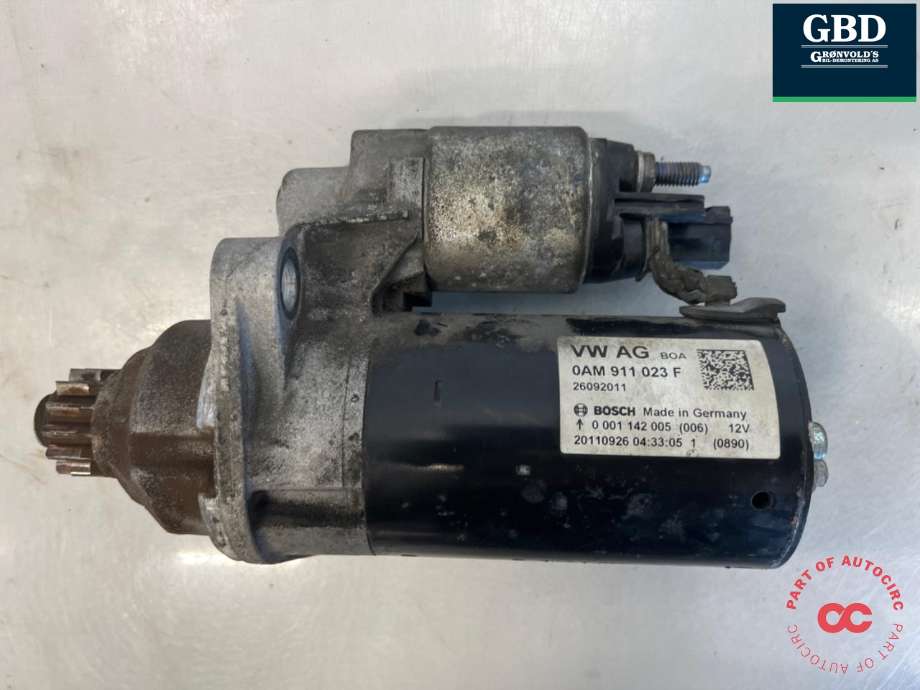 Starter til Audi A1, 2010-2014 (Type I, Fase 1) (BOSCH|0AM 911 023 F)