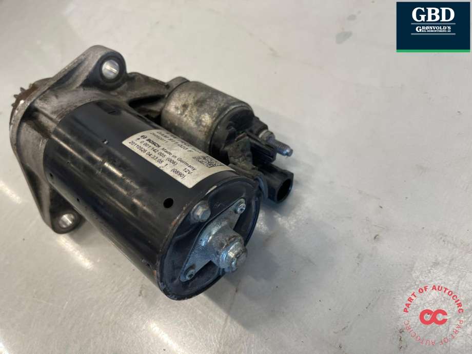 Starter til Audi A1 2010-2014 (Type I, Fase 1) (BOSCH|0AM 911 023 F|0AM 911 023 FX|)