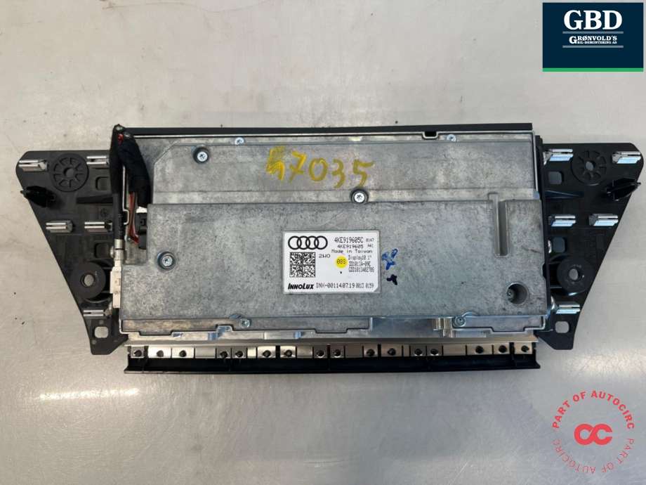 Multimedia display (MCU - Media Controller Unit) til Audi e-tron 2018-->> (4KE 919 605 C|)