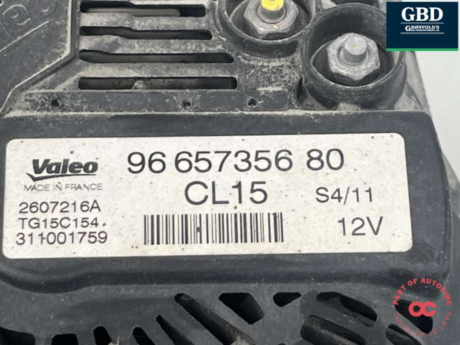 Dynamo diesel til Mitsubishi Outlander 2010-2012 (Type II, Fase 2) (1800A138|)