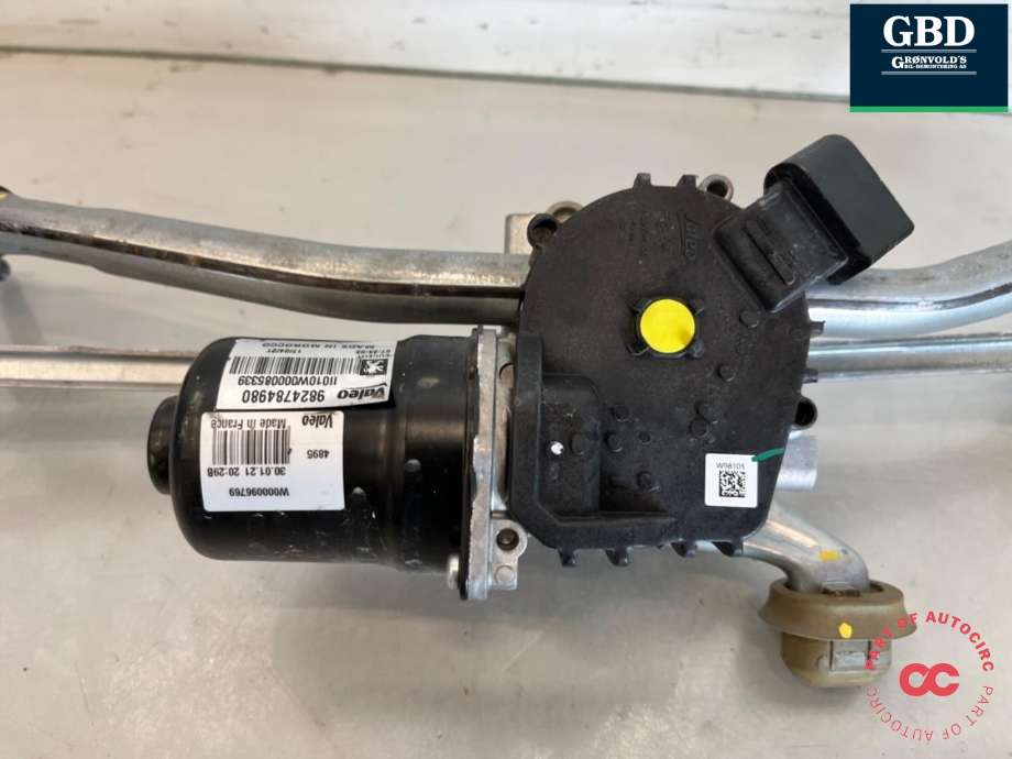 Viskermotor frontrute komplett m/overføring til Peugeot e-2008 2019-->>  (98 247 849 80|)