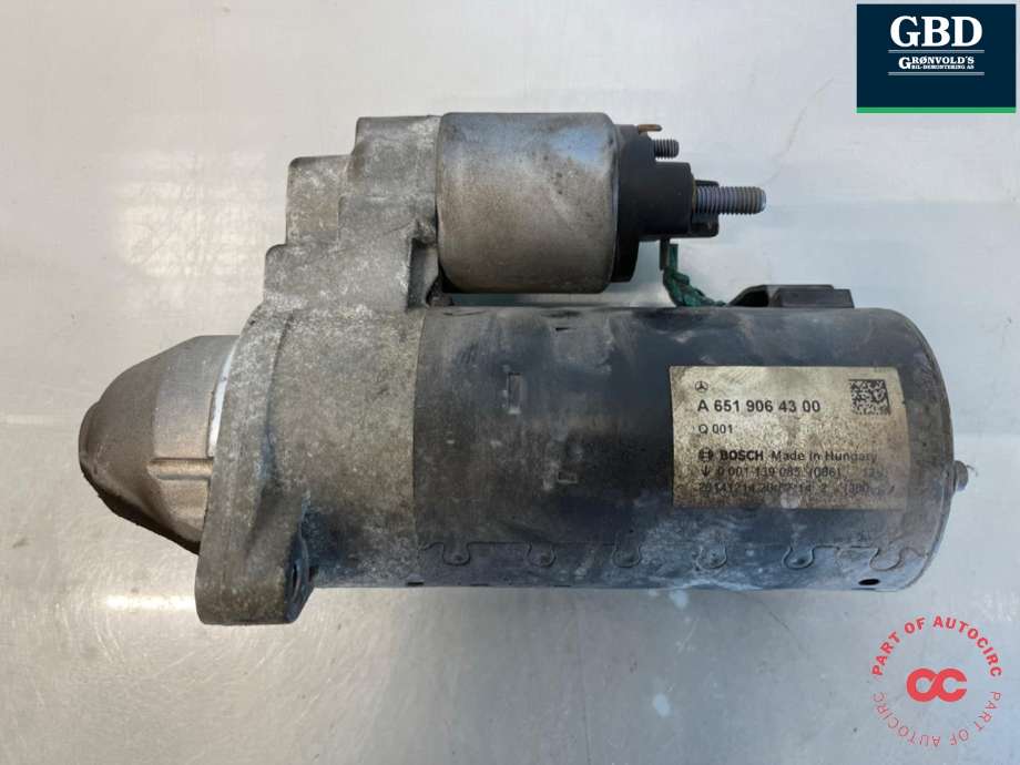 Starter diesel til Mercedes Vito, 2014-->> (W447) (W447) (BOSCH|A 651 906 43 00)
