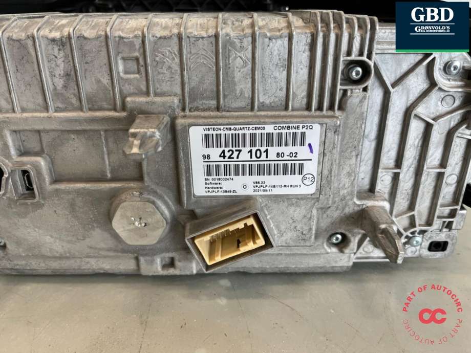 Instrumentpanel til Peugeot e-2008 2019-->>  (98 485 804 80 | 98 427 101 80|98427101|98 427 101 80 02)