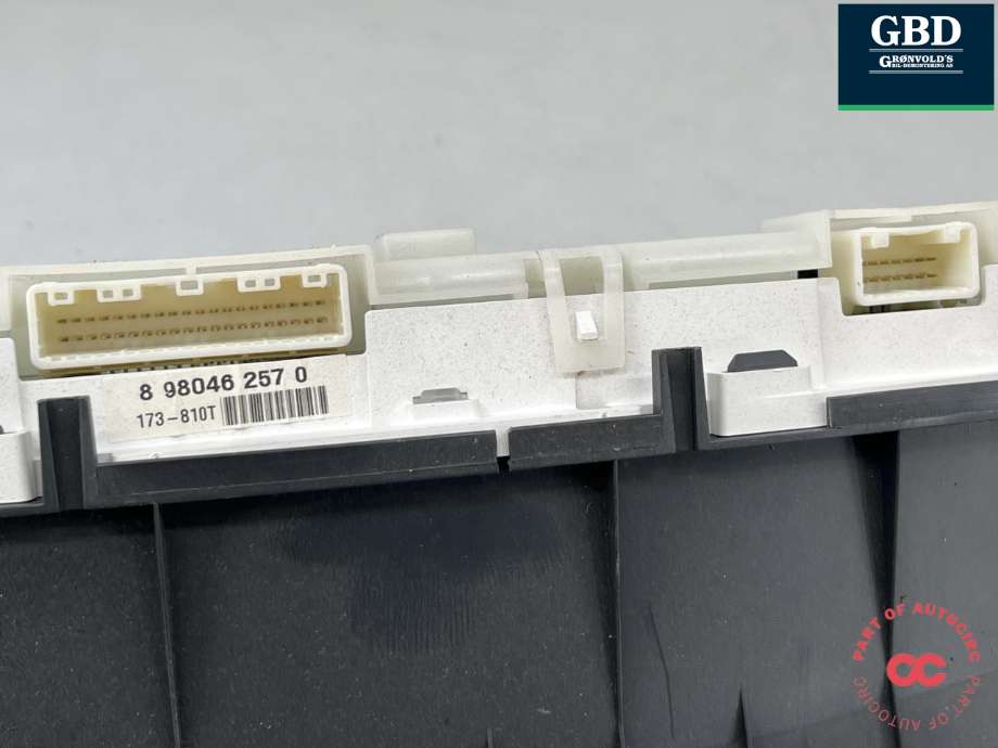 Instrumentpanel til Isuzu D-Max 2007-2012 (Type I)  (8980462810|)