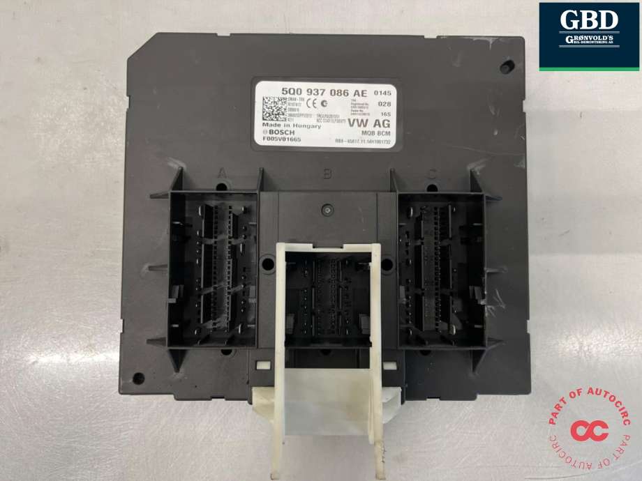Styreenhet comfort (BCM) til VW Golf VII 2012-2017 (Fase 1) (5Q0 937 086 AE Z00|5Q0 937 086 AE Z0H|)