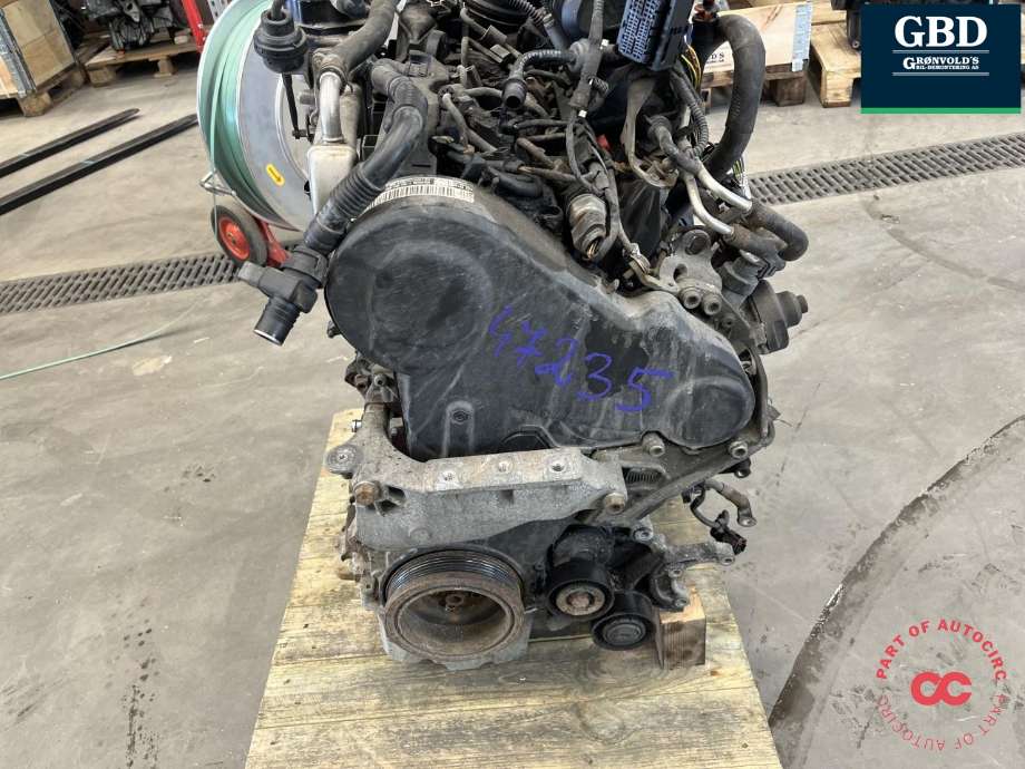 Motor diesel til VW Transporter / Caravelle 2009-2015 (Fase 2) (T5) (T5) (CCHA|03L 100 036 Q|03L 100 090 G)