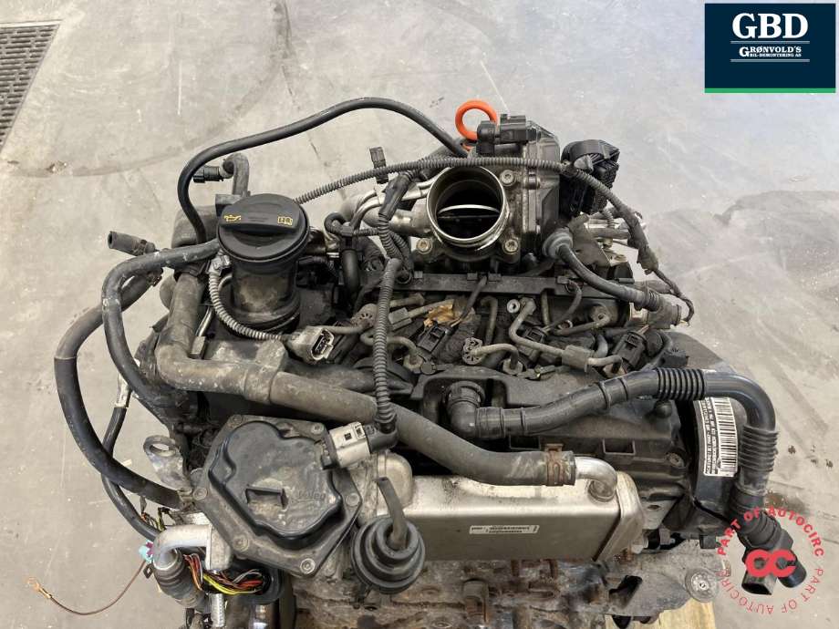 Motor diesel til VW Transporter / Caravelle 2009-2015 (Fase 2) (T5) (T5) (CCHA|03L 100 036 Q|03L 100 090 G)