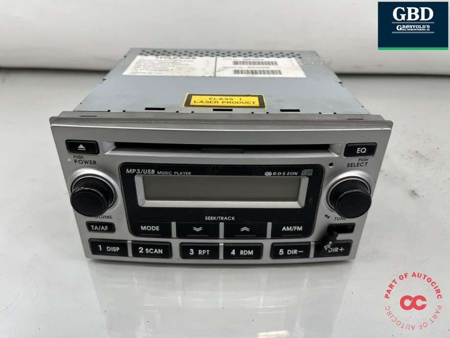 Bilstereo til Hyundai Santa Fe, 2006-2009 (Type II, Fase 1)  (NO PART ID)