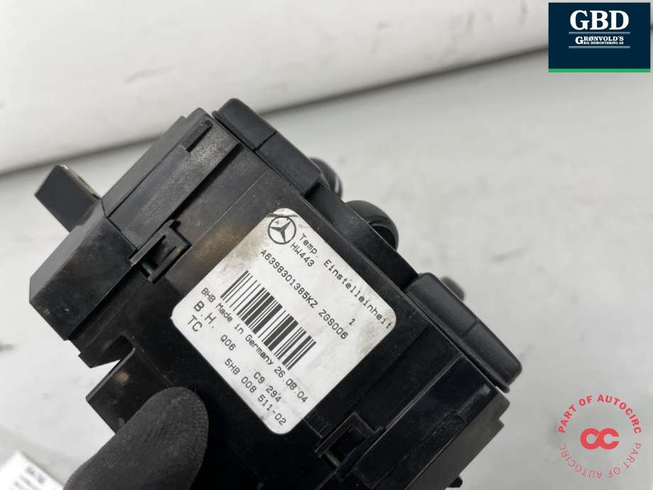 Varmeapparat betjening til Mercedes Vito/Viano 2004-2010 (Fase 1) (W639) (W639) (A 639 830 13 85|)